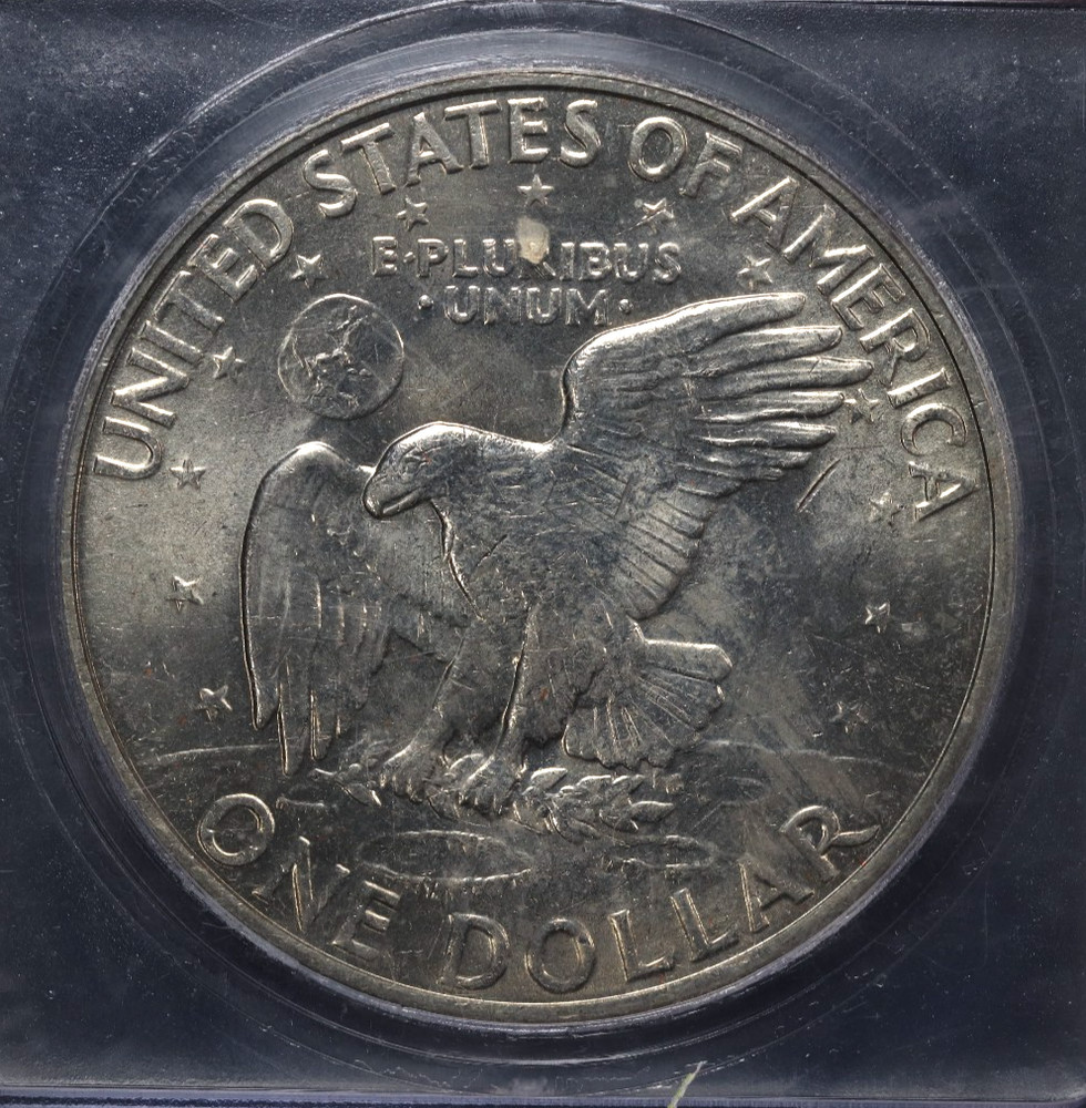 1972 $1 Eisenhower Dollar Type 1 Reverse ICG MS66