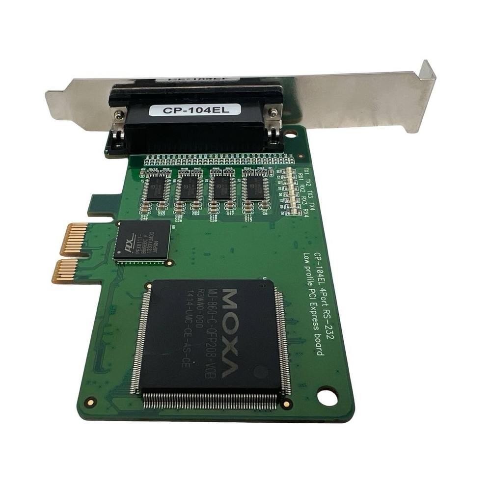 MOXA RS232 Serial Controller card CP-104EL PCIe