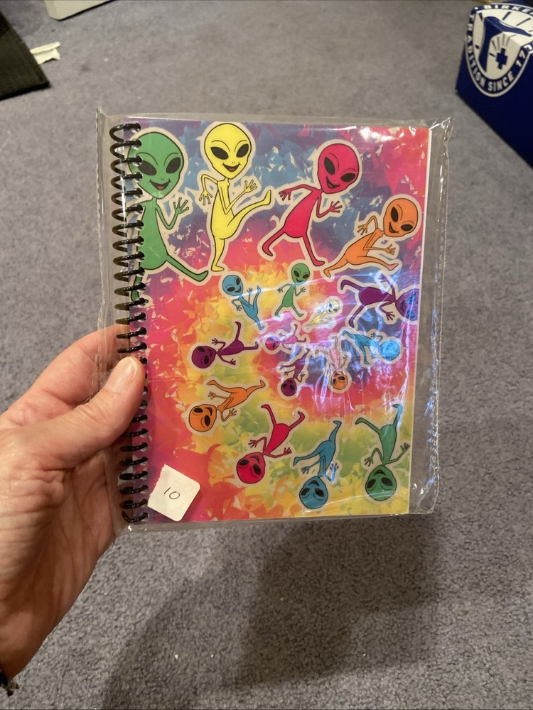 Dancing Tie Dye Aliens Notebook