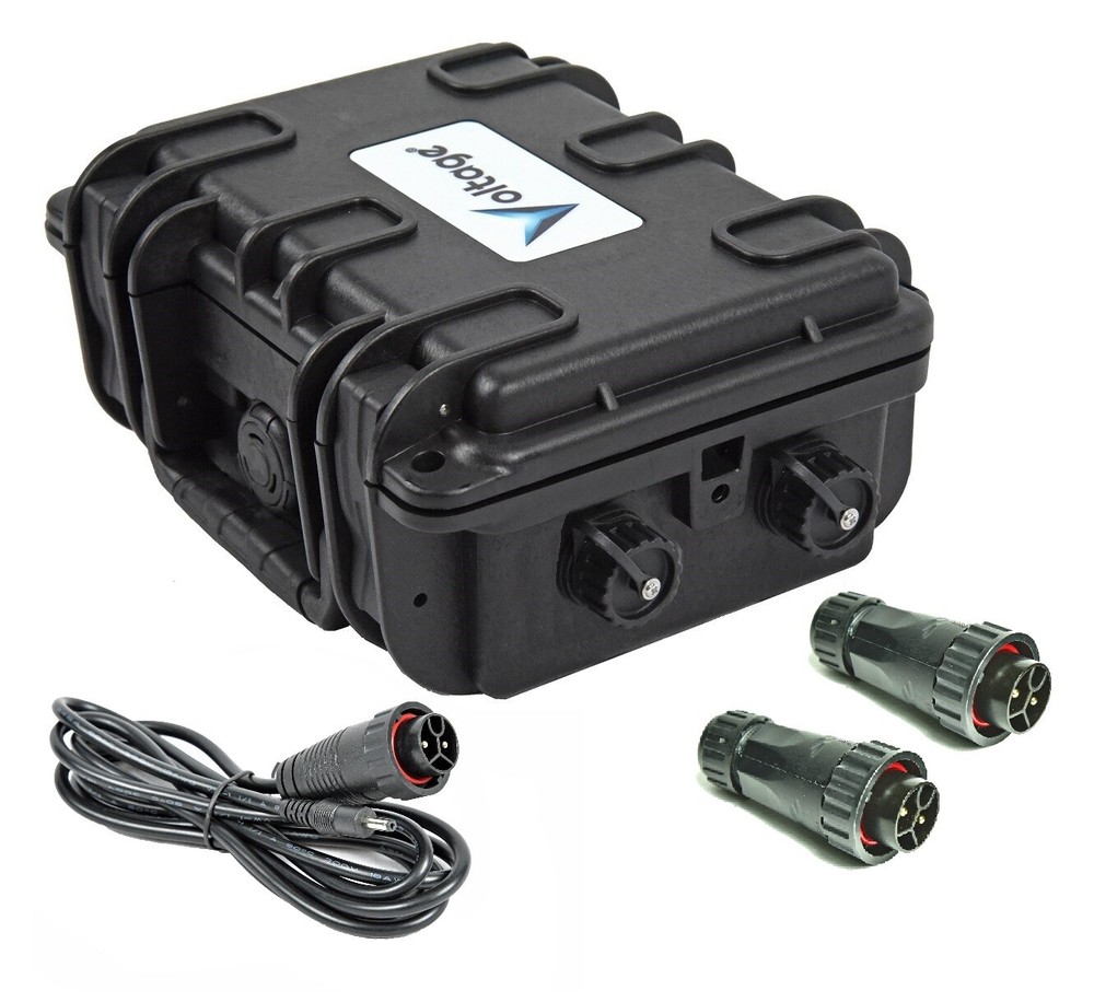 Trail Camera Waterproof battery box Enclosure with DC Power Plug Cable Voltage®