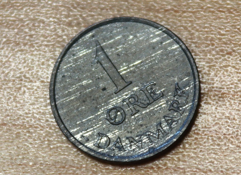 1967 Denmark 1 Ore Zinc