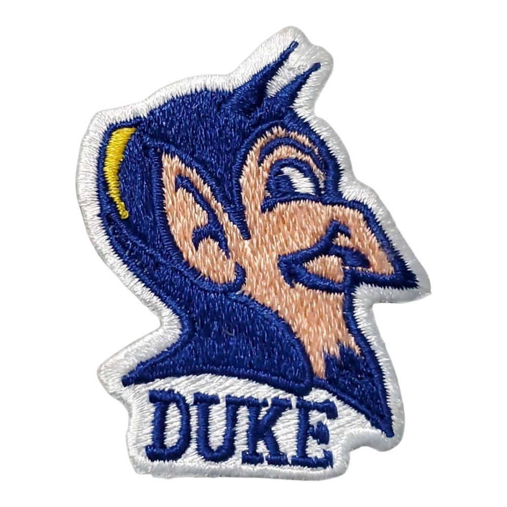 Duke Blue Devils Vintage Style Patch. Embroidered. Iron On Backing 2.5"x2"