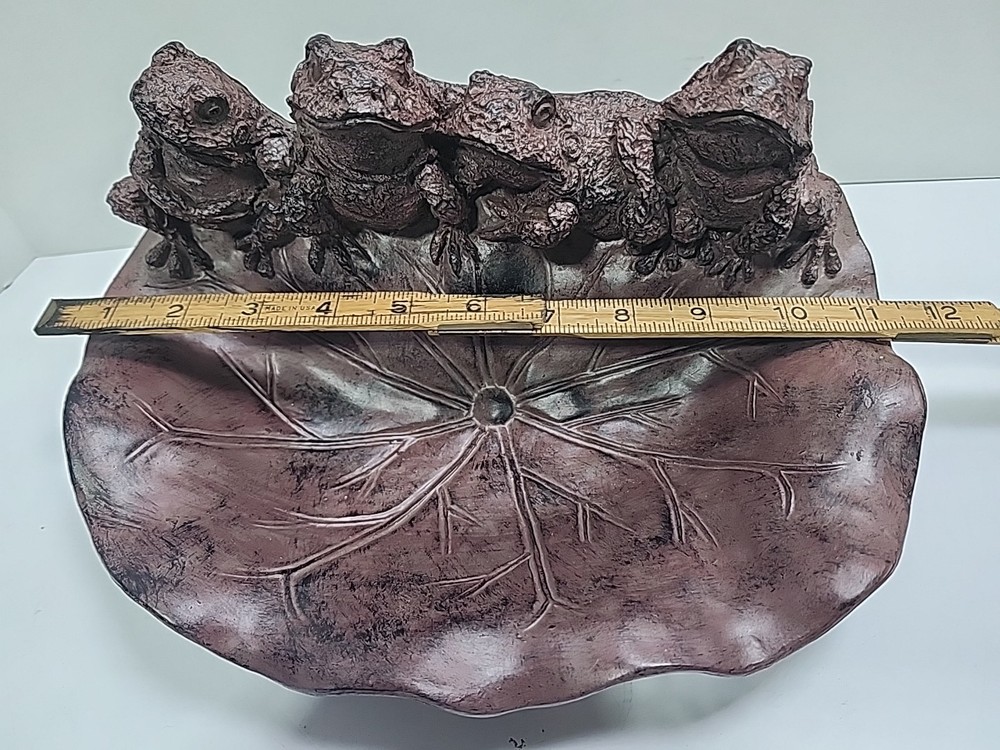 Frog Shelf Birdbath Home Garden