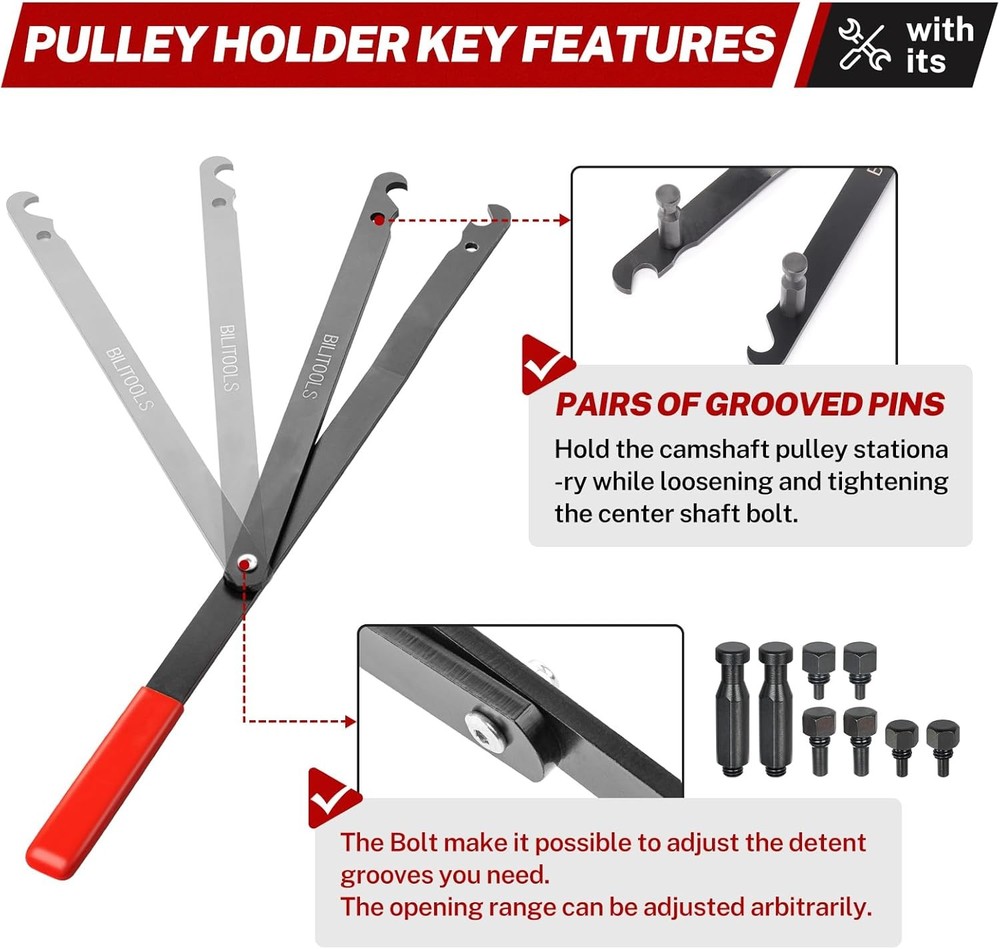 Fan clutch removal tool kit with pulley bracket