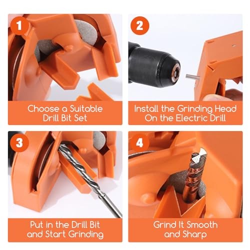 Drill Bit Sharpener, Drill Bit Sharpener for All Bits(5/64''- 5/8''),