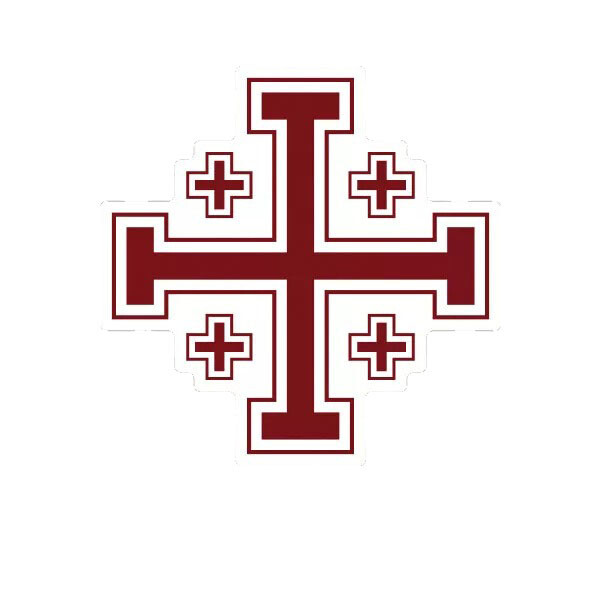 Jerusalem Cross Sticker Decal