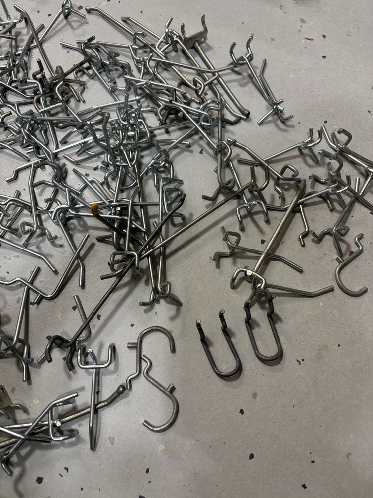 Peg Hooks various sizes a lot over 50 Pcs