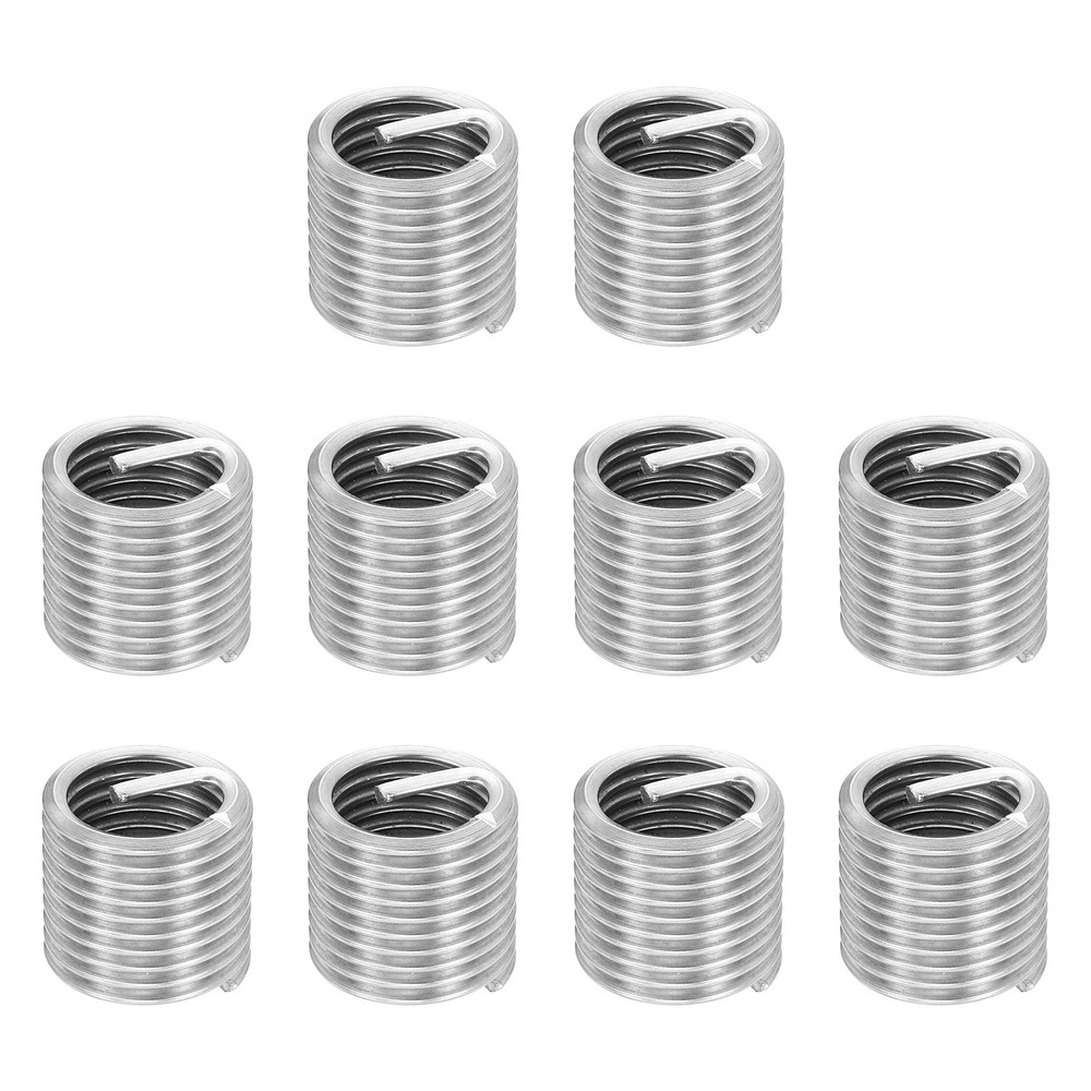 10pcs Wire Thread Inserts M18 x 2.5 x 1.5D Metric Helical Threaded Sleeve