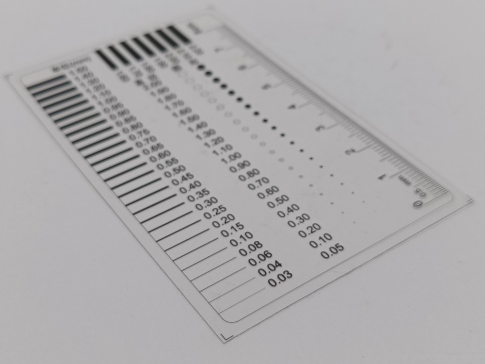 10PCS High-Precision Transparent Crack Width Ruler