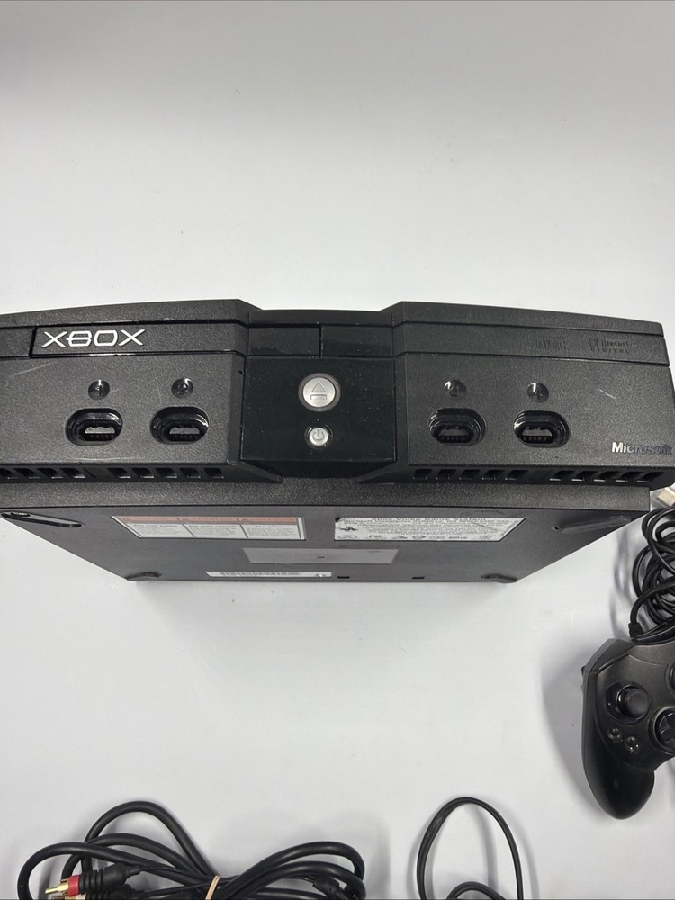 Microsoft Original Xbox - Black Console Complet Cable And One Controller