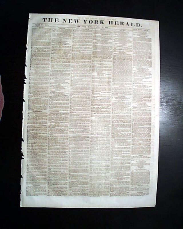 Kidder Fight Massacre w/ Gen. George Armstrong Custer in Kansas 1867 Newspaper