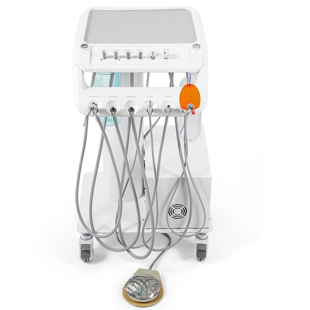 FDA Dental Unit Chair DC Motor / Protable Unit Sunction Compressor Trolley Stool