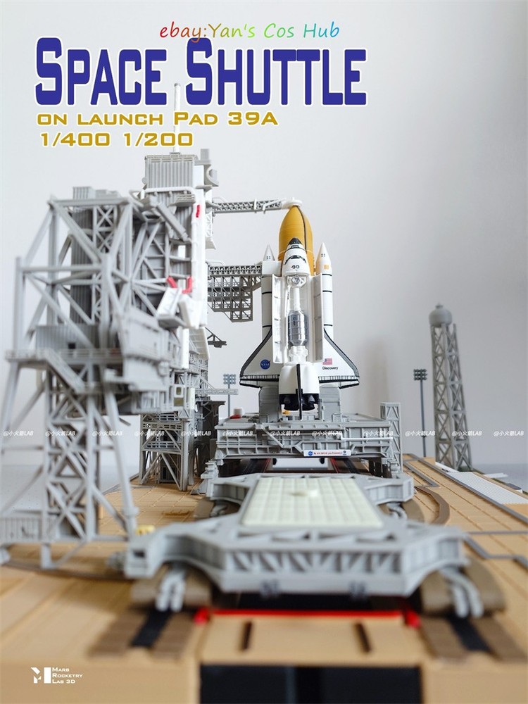 1/400 Dragon Space Shuttle Launch Site 3D Printed Model