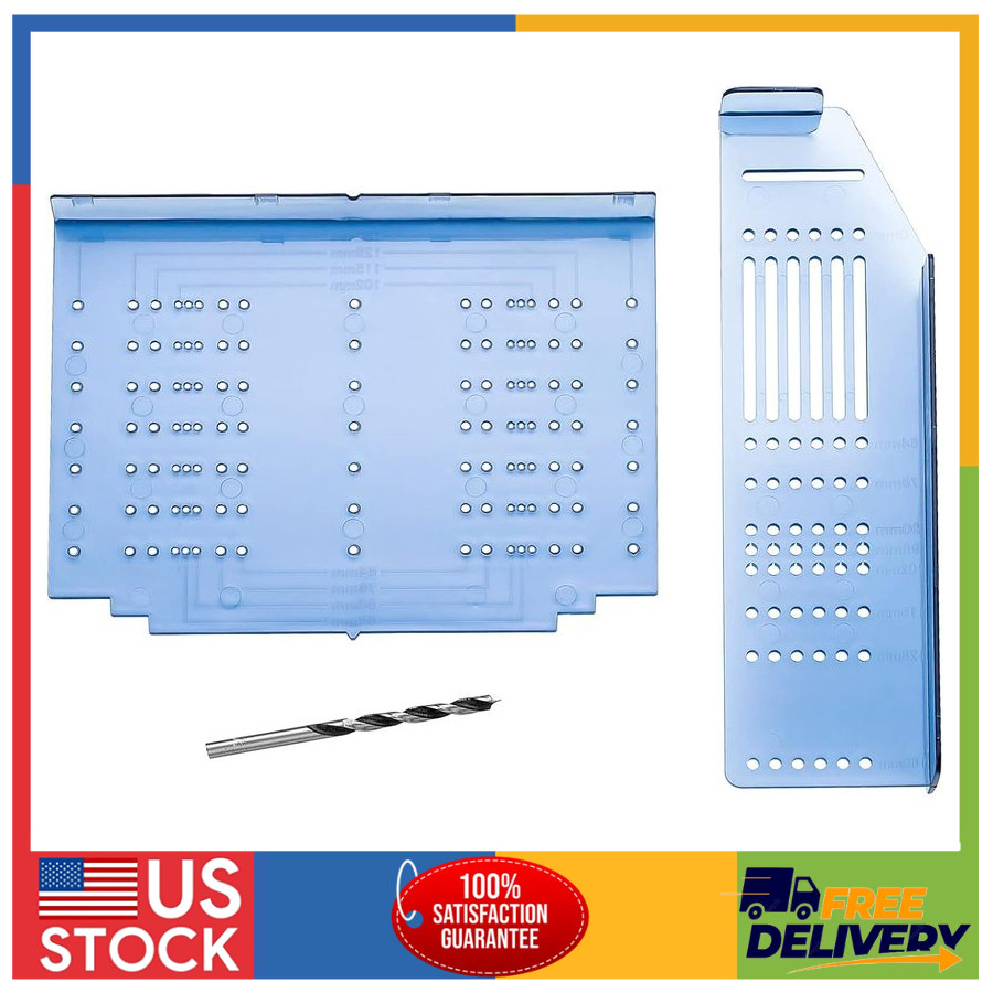 Cabinet Hardware Jig Drill Template for Knobs and Handles Drawer Pull Guide Tool