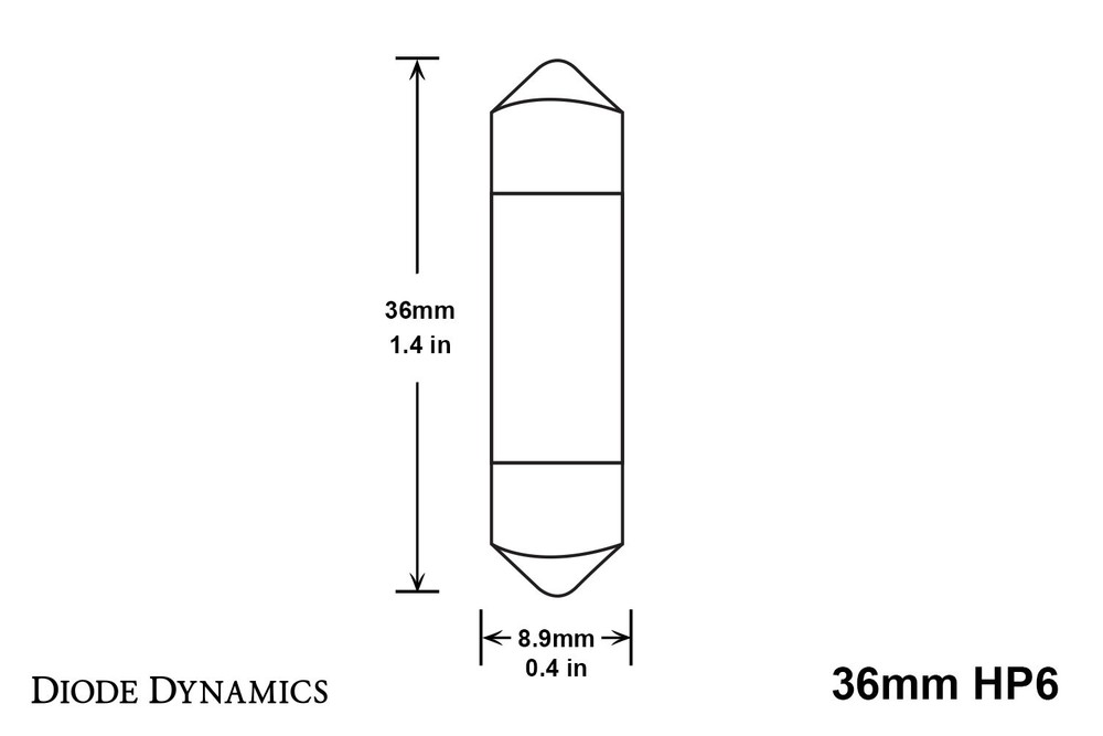 36mm HP6 LED Red Single Diode Dynamics