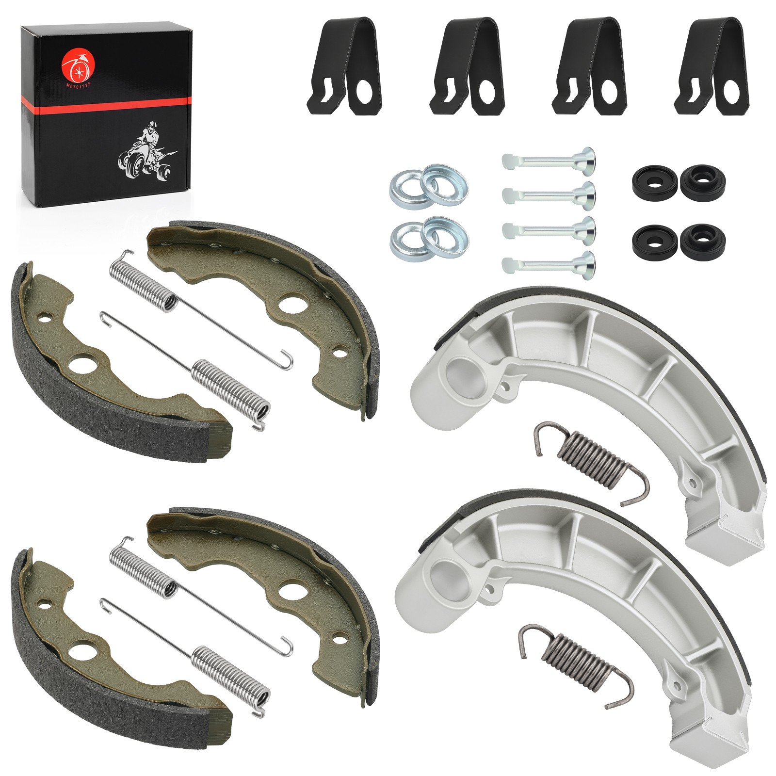 Front & Rear Brake Shoes Kit 2000 - 2006 for Honda Rancher 350 TRX350FE/FM/TE/TM
