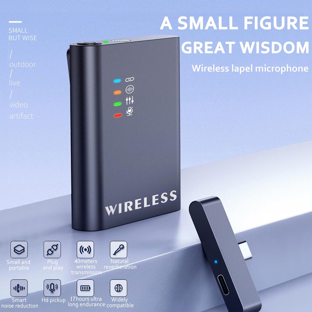 Wireless Lavalier Microphone System With 3 Receiver Noise Reduction CPSC