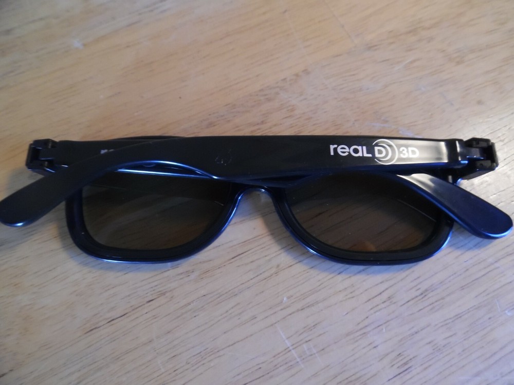Real D 3D Glasses Black Rims 3D Glasses