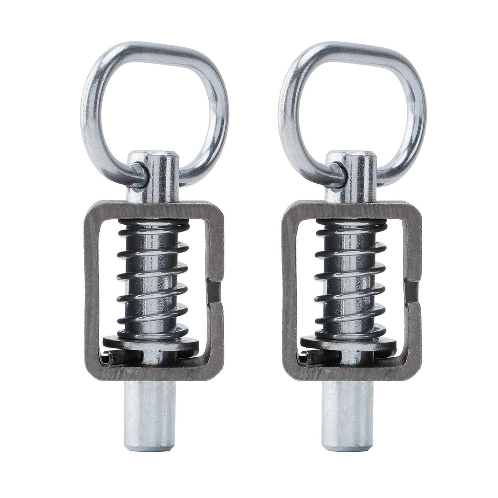 SPARKWHIZ (2) Universal Spring Trailer Gate Weld-On Spring Latch Lock Assembly