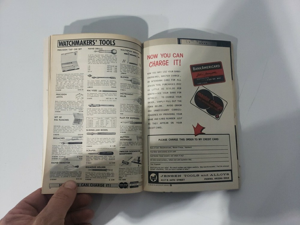 1974 JENSEN TOOLS ORIGINAL 112 PAGE CATALOG #674!!