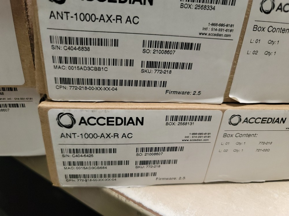 Accedian Network Performance Module ANT-1000-AX-R AC NOB