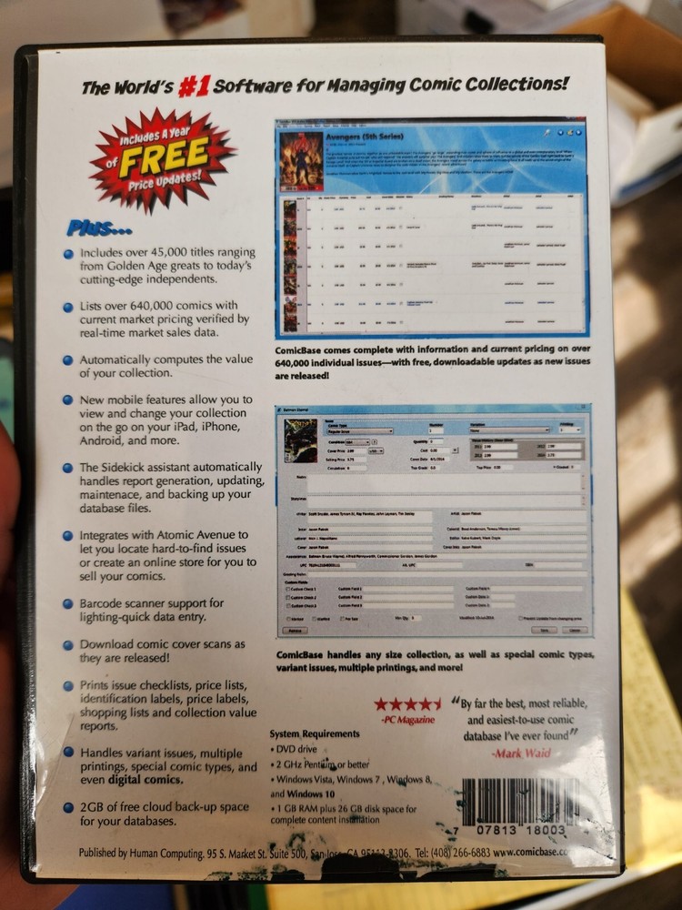 ComicBase 2017 & ComicBase 2015 6-DVD Set (Archive Edition) & (Revision 2)