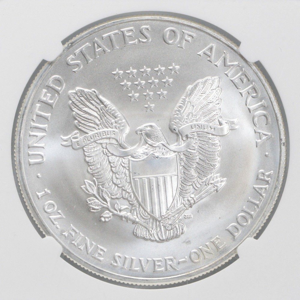 MS69 2004 American Silver Eagle NGC Brown Label