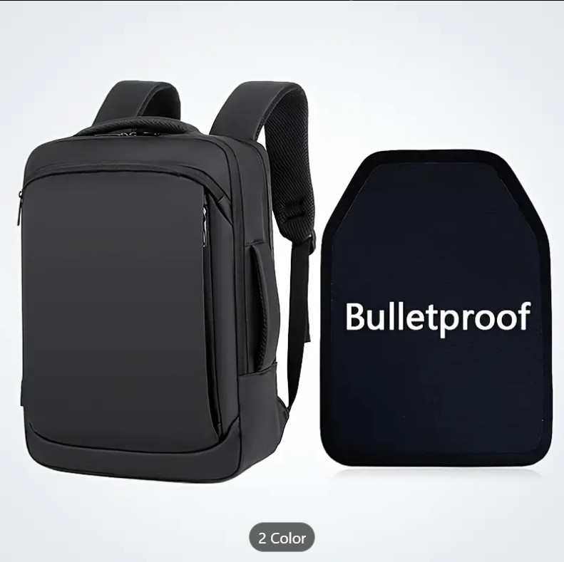 45m Bulletproof Backpack - Lightweight with 10x16 panel Insert - NIJ LEVEL IIIa