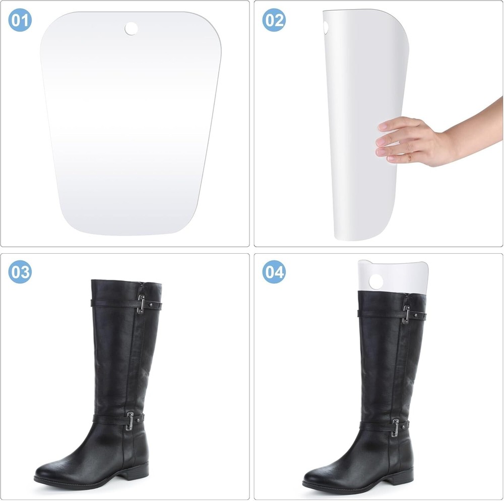 Boot Shaper Inserts PVC 10 Pieces Support Various Sizes Prevents Sagging Boots