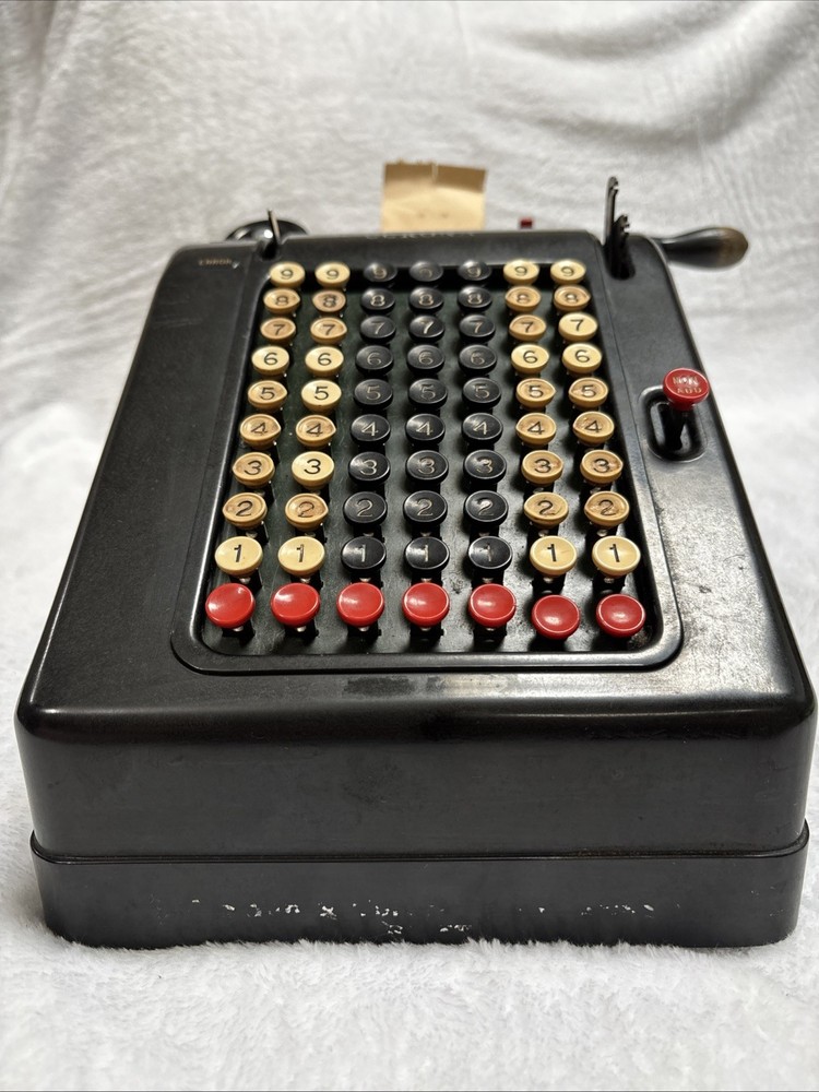 Vintage Smith & Corona Hand Crank Adding Machine