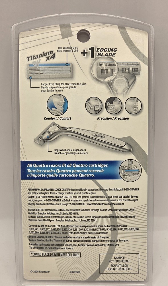 Schick Quattro Titanium Razor NOS