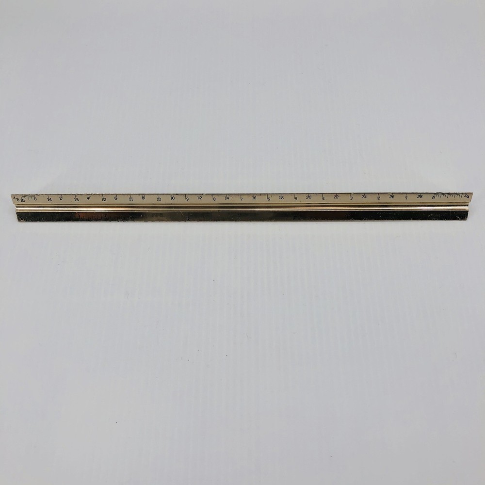 Advertising Metal 12" Triangular Architectural Ruler Santa Barbara Plan Service