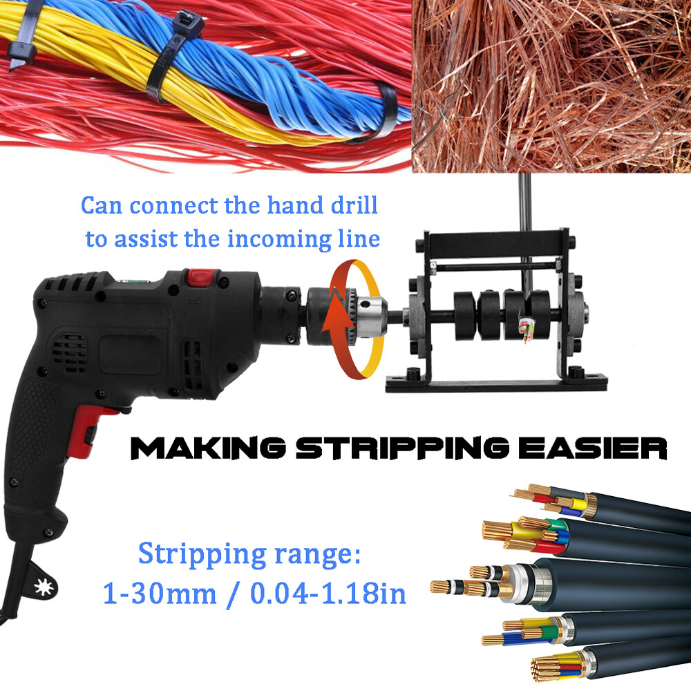 Manual Wire Stripping Machine for Scrap Cable Stripper Copper Tool 1mm-30mm
