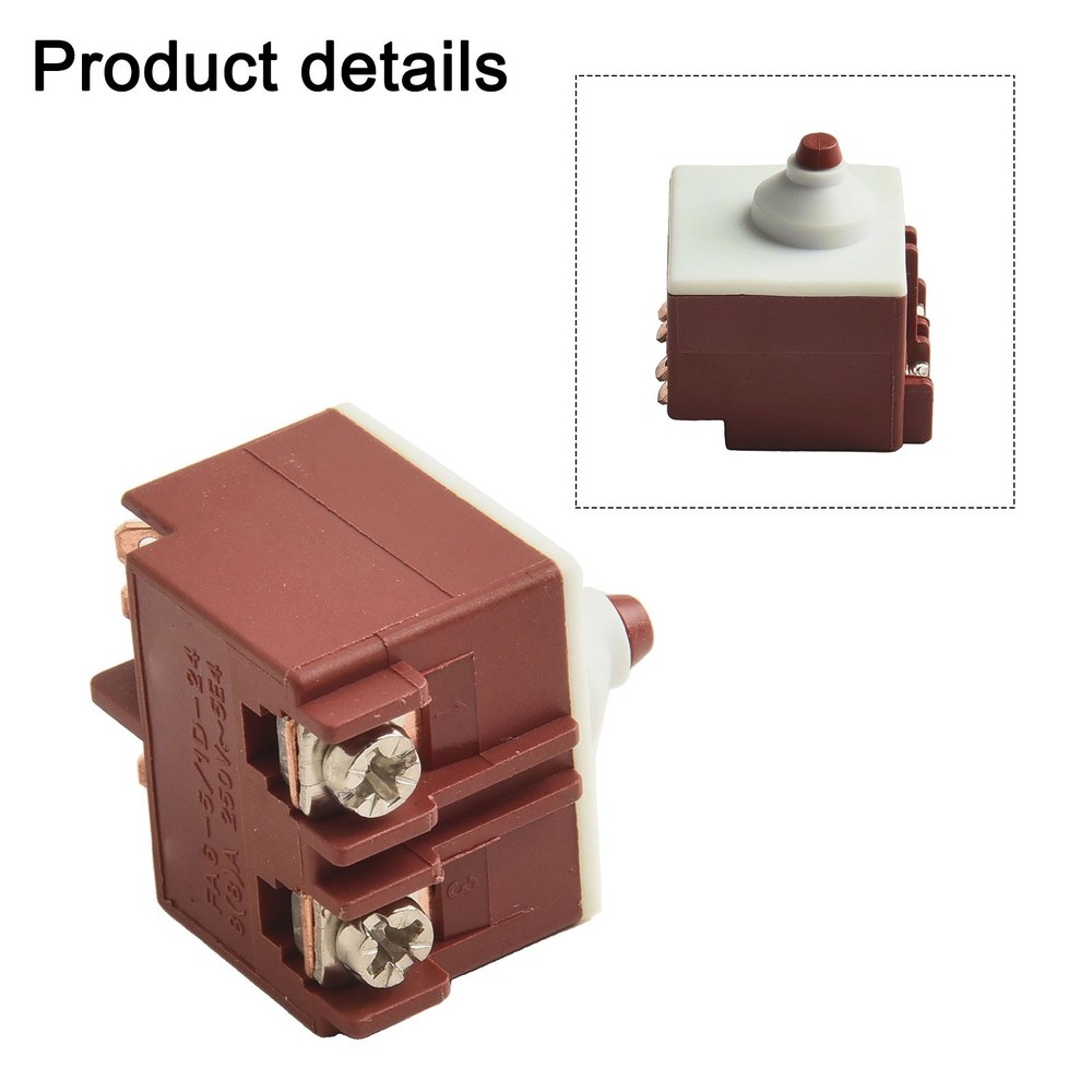 125V 12A Angle Grinder Switch Button Switch Angle Grinder NO Push Useful