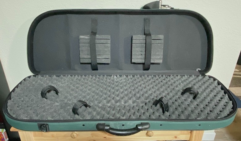 Rigid Samsonite Archery Case Storage