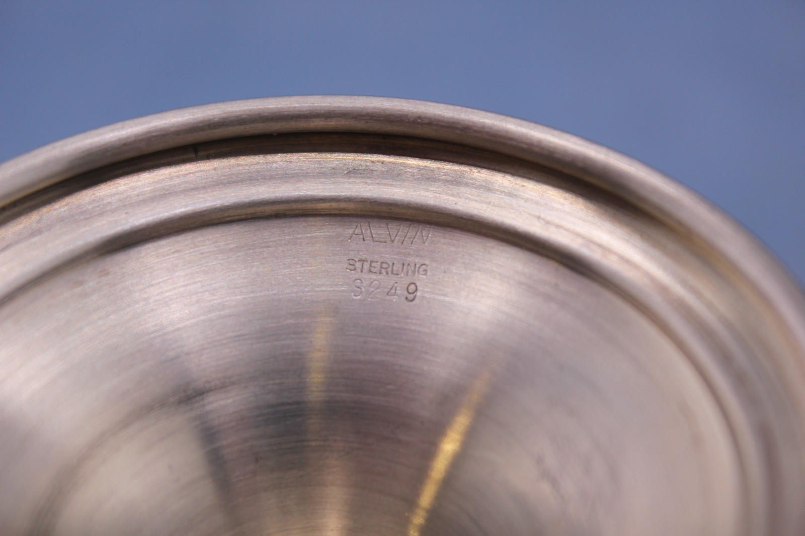 VINTAGE ALVIN #5249 STERLING SILVER GOBLET 6 1/2 INCHES TALL