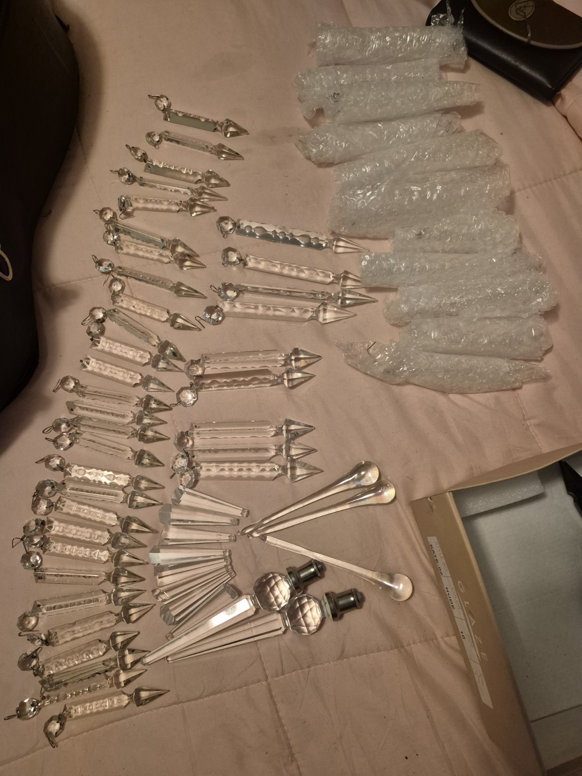 Vintage Replacement Crystals For Chandeliers Or Lamps