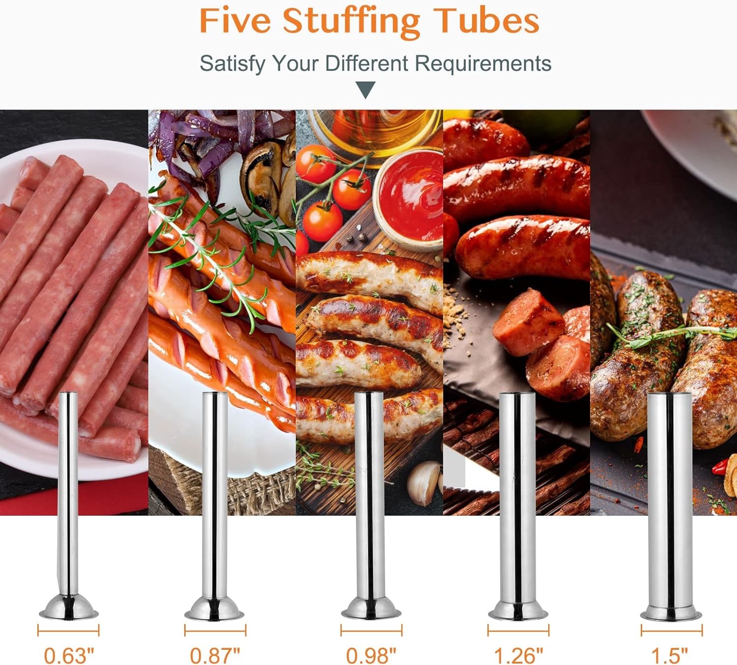 ROVSUN 15.4LBS/10L Electric Sausage Stuffer Maker, Vertical Electric Stuffer