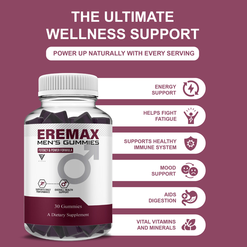 (3 Pack) Eremax Performance Gummies, Eremax Advanced Formula (3 Month Supply)