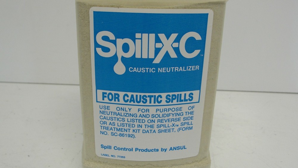Ansul spill-x-c caustic neutralizer 2 lb new