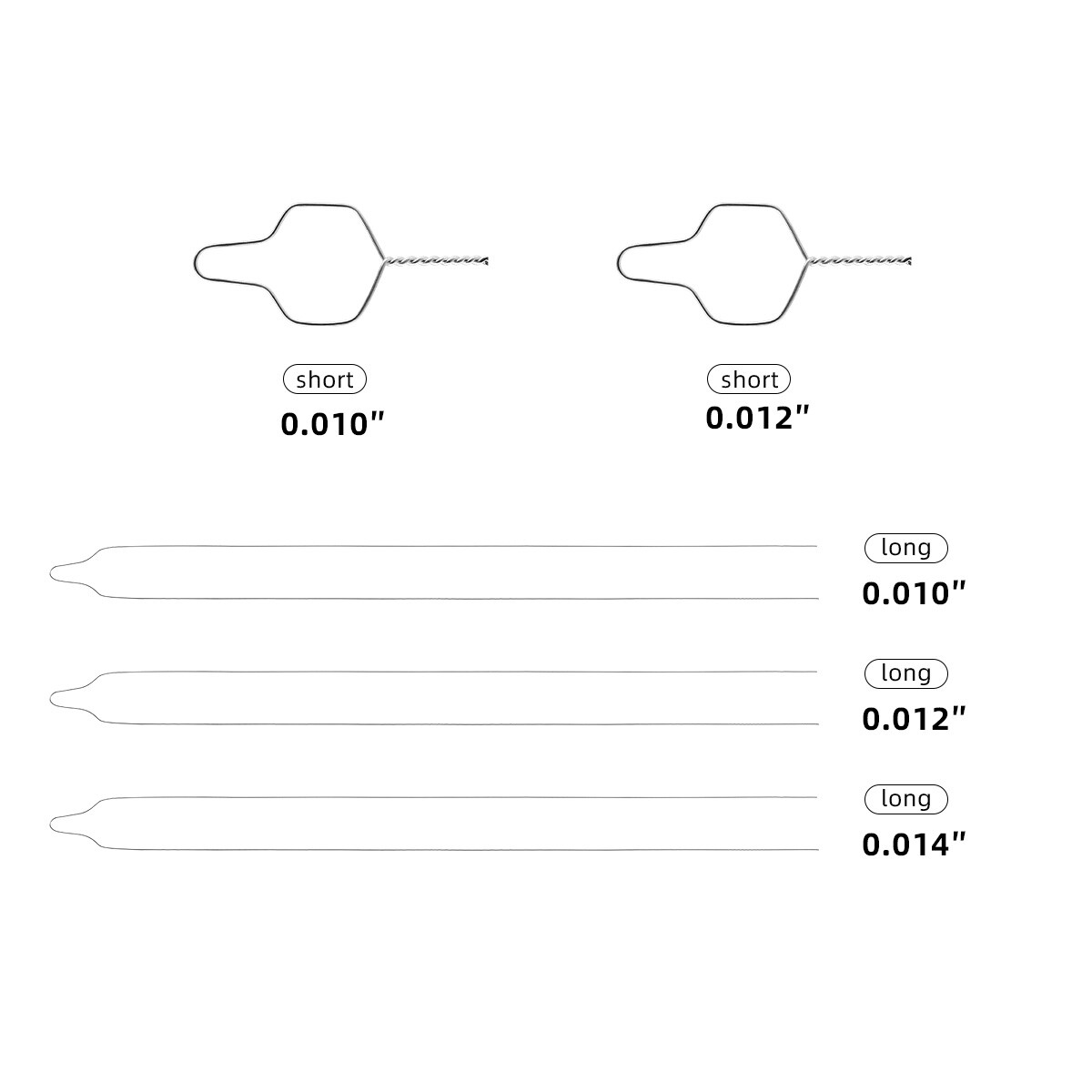 Dental Orthodontic Wire Preformed Ligature Ties Long Short Twist Kobayashi