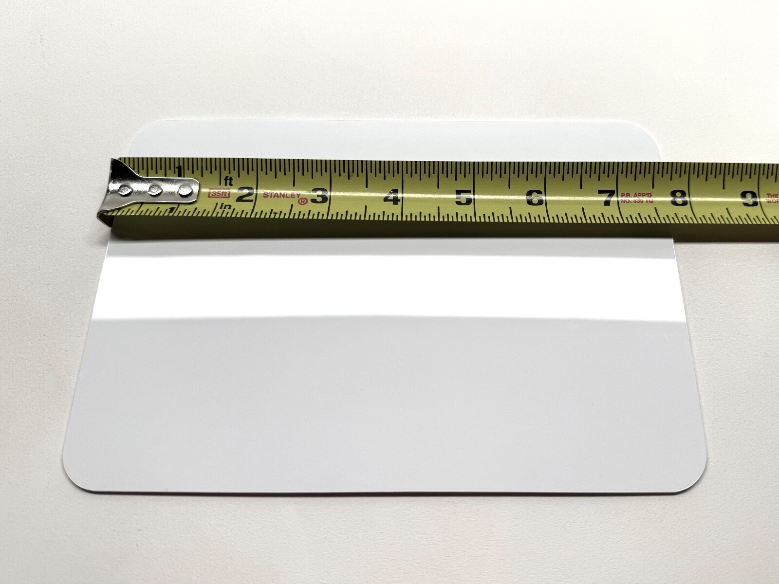 Rowmark High Impact Acrylic Plastic Sheet/Blank/Cut-Off 1/16" 1.5mm GLOSS WHITE