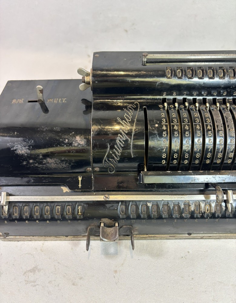 Triumphator Patent Vintage Calculator Machine