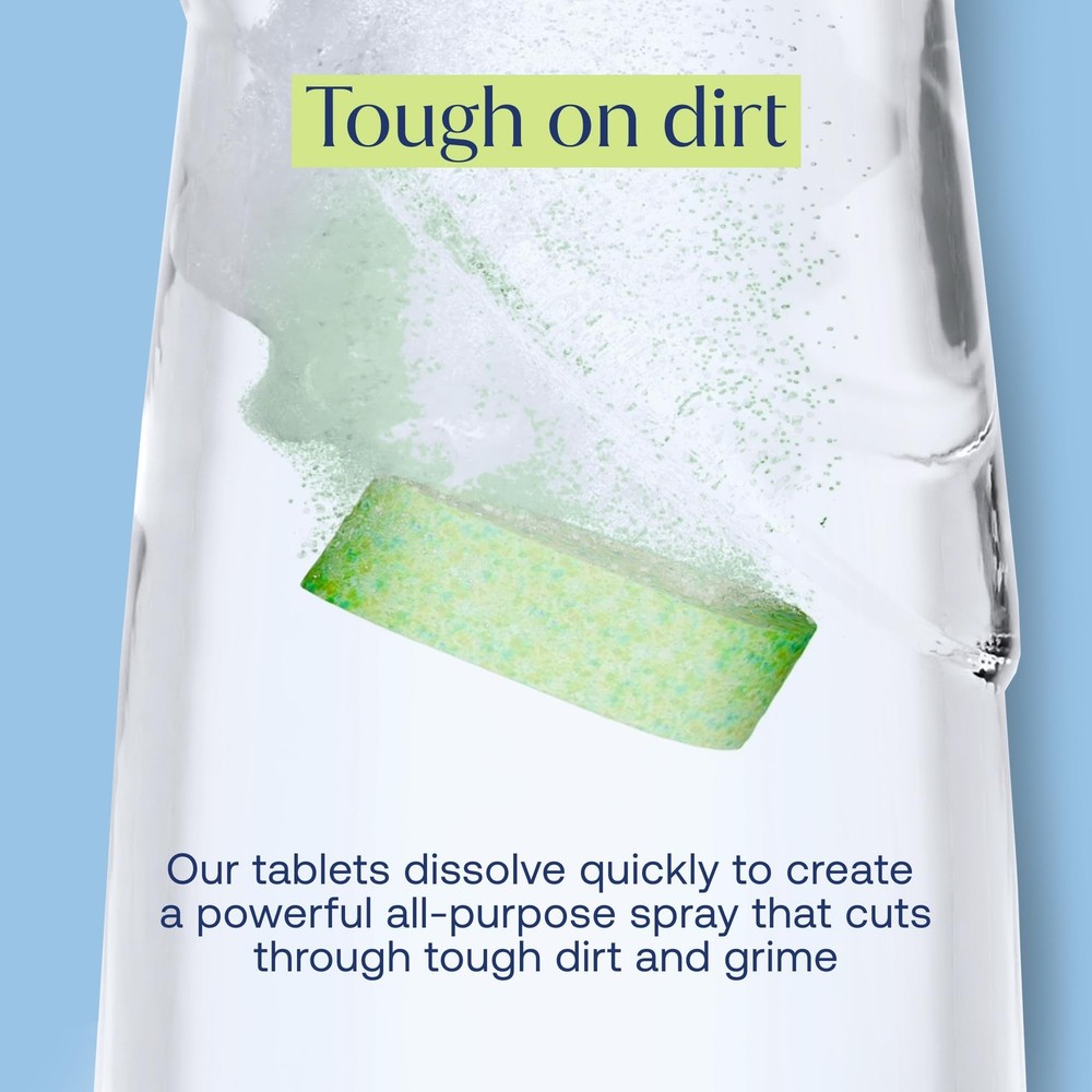 Bathroom Cleaning Spray Refill Tablets - All-Purpose Cleaner Spray Tablets - ...