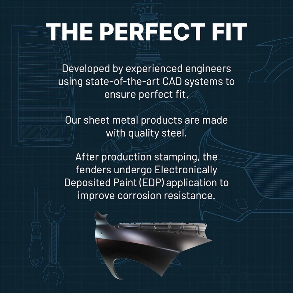 NEW Painted Passenger Side Front Fender For 2011-2015 Ford Explorer