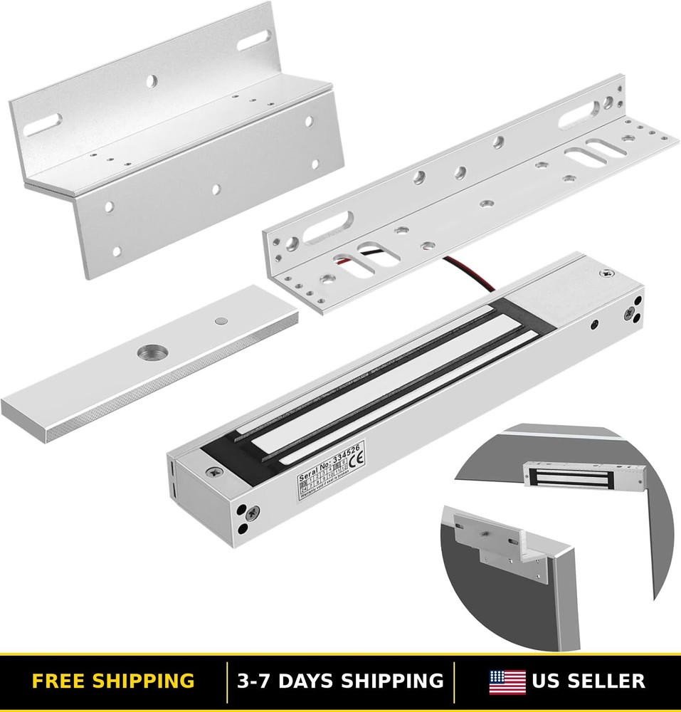 Waterproof Electromagnetic Door Lock with ZL Brackets for Security Access