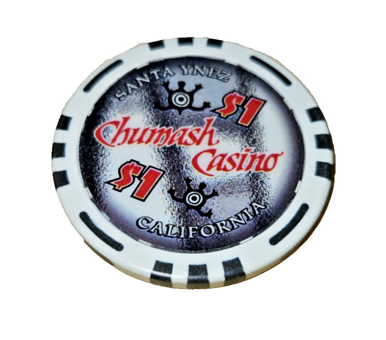 Indian Chumash Casino 1.00 Santa Ynez California Chip Chips Native American