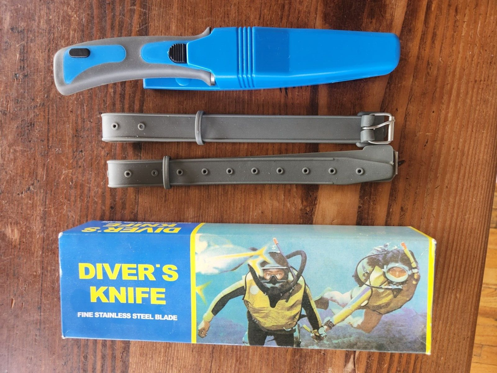 New SCUBA Diver's Knife with Leg Strap