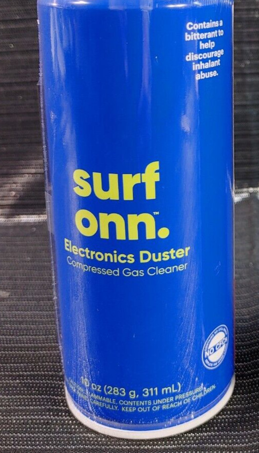 Surf Onn Electronics Duster Spray 10 oz Compressed Gas Cleaner Computer Camera