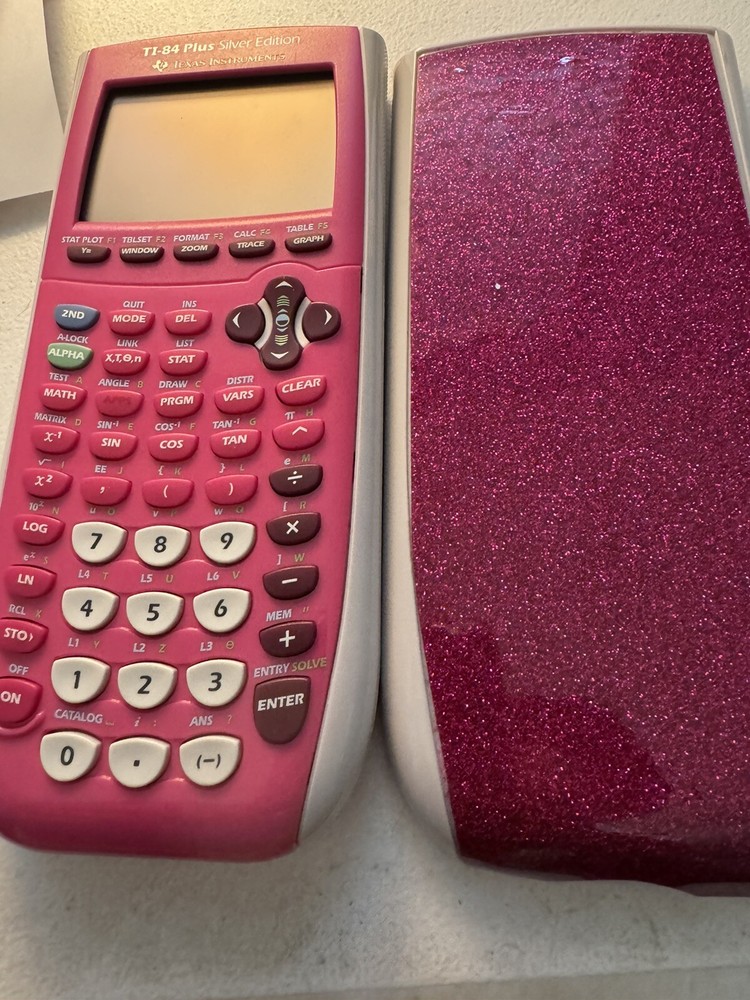 Texas Instruments TI-84 Plus C Silver Edition Graphing Calculator - Pink